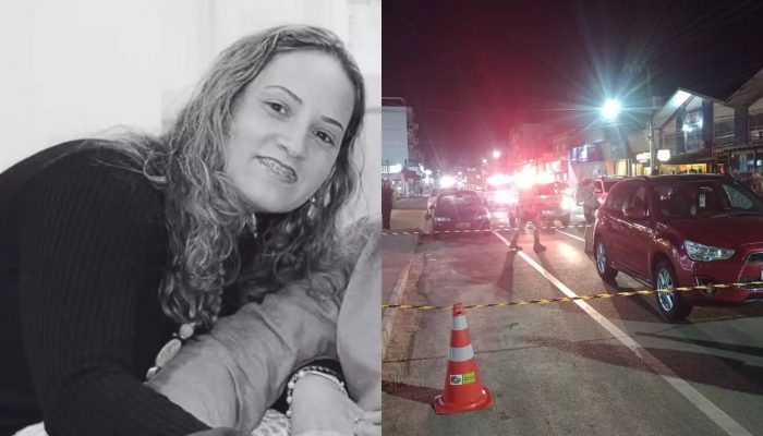 Casal é alvejado e mulher morre na hora em avenida de SC / Foto: Redes sociais/Reprodução